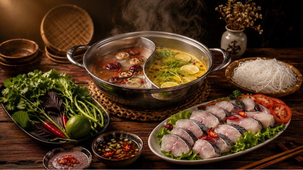 Lẩu cá lăng đặc biệt